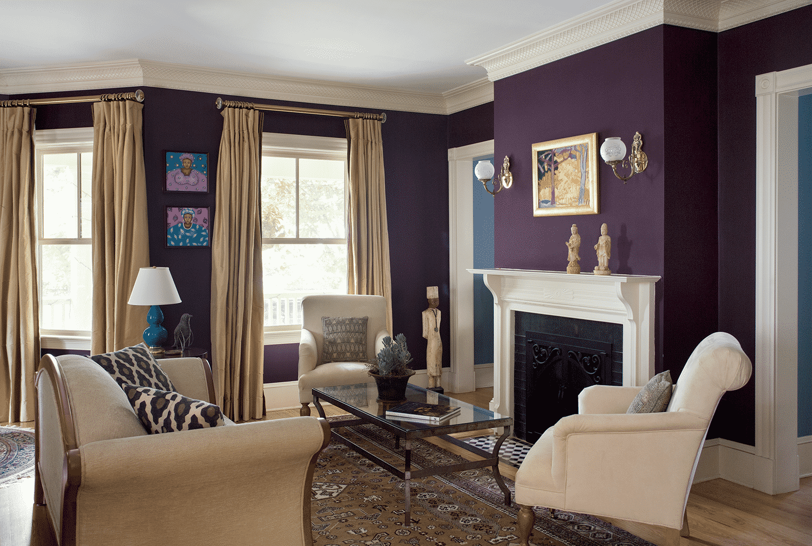 Grand Victorian Winchester MA Living Room