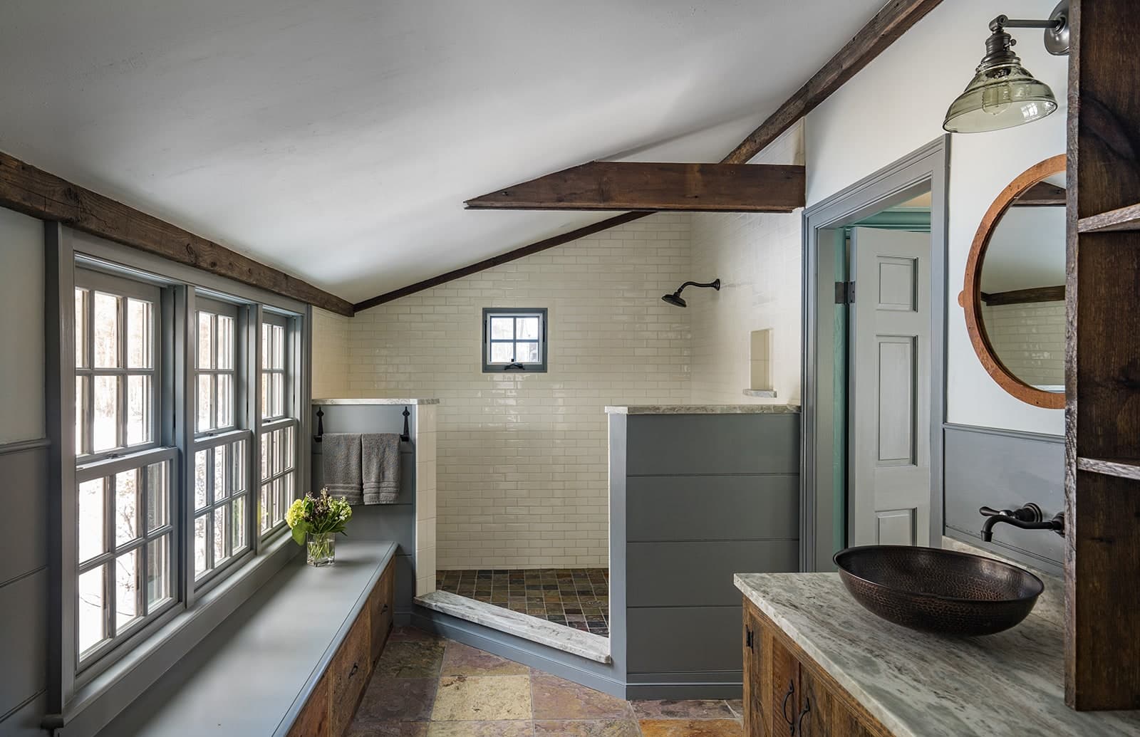 New Hampshire Homestead Historic Interior a Bathroom